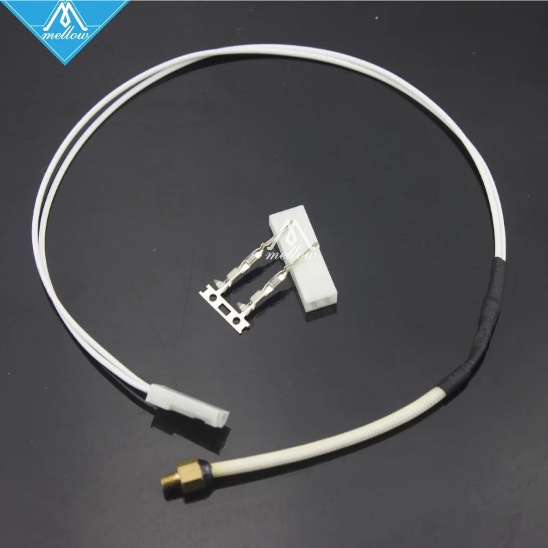 Hot!1pcs 3D Printer Accessories M3 Screw Fixing 104GT-2 JST Plug Thermistor 100K Modular for 3d Printer Extruder/ V5 V6 Hotend