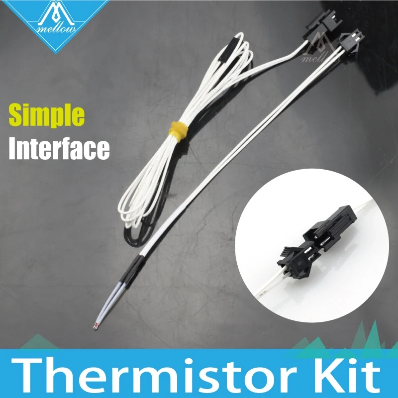 NEW!!!100K ohm NTC 3950 Simple replacement  Thermistors with cable for 3D Printer Reprap