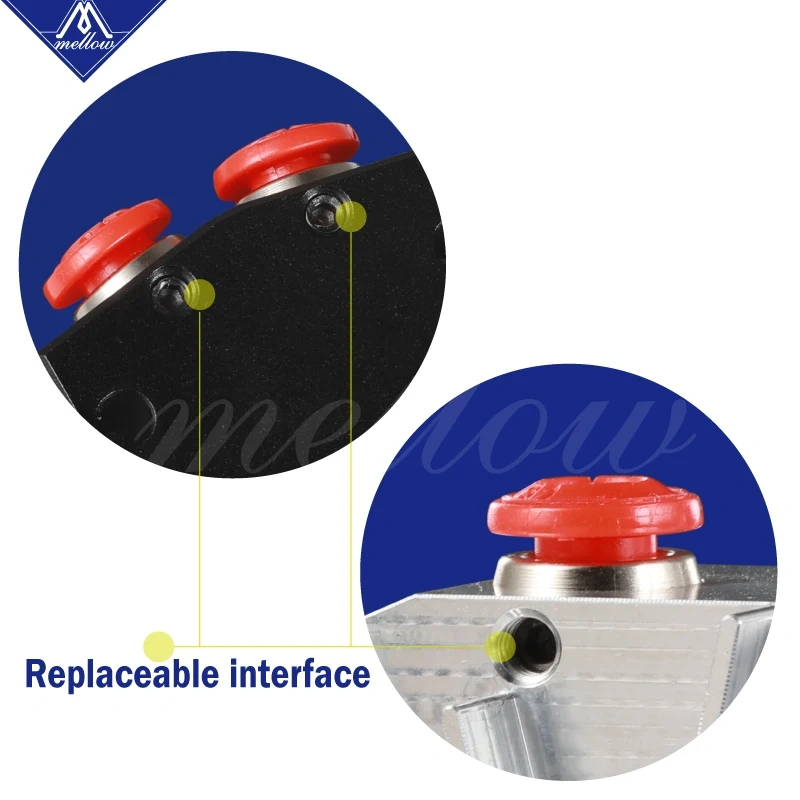 Mellow NF Spare Pneumatic Connectors PTFE Tube Quick Coupler Fittings For All metal NF Sunrise/tc-3/tc-2 Hotend