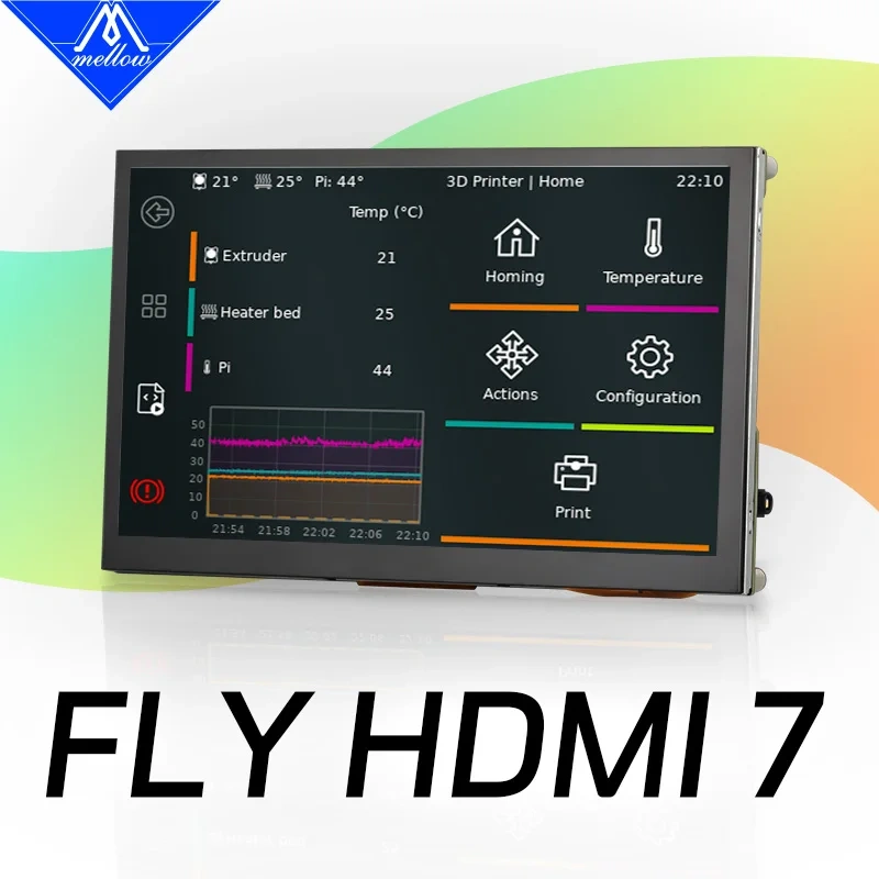 Mellow FLY HDMI7 LCD HDMI Display Touch Screen For DIY 3D Printer Parts VzBoT Voron Accessories For Raspberry Pi Fly Pi C8 Lite2