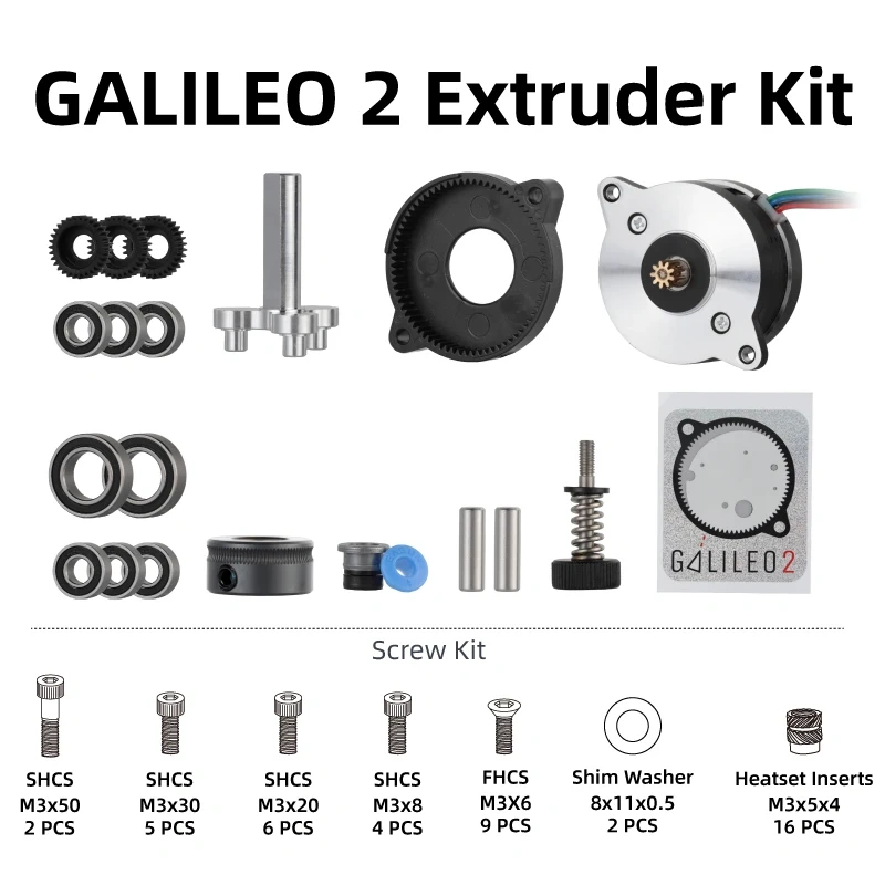 Mellow Galileo 2 Kits LDO (G2E & G2Z XL) For Extruder / Z-drive Motor For Voron V2 and Micron 3D Printer Stealthburner Toolhead