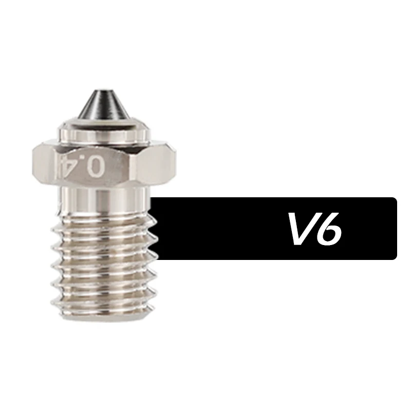 Mellow DLC Hardened Steel & Copper Wear Resistant Bimetal HC Nozzle For V6 / Volcano /Mk8 Hotend Neptune4 K1 Nozzle 3D Printer