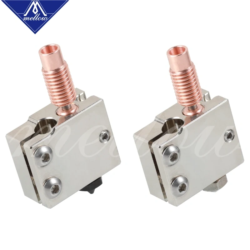 Mellow 3D Printer Volcano Heater Block + Volcano Nozzle + V6-Crazy Bimetal Heat Break For J-Head Hotend DDG Wind Extruder