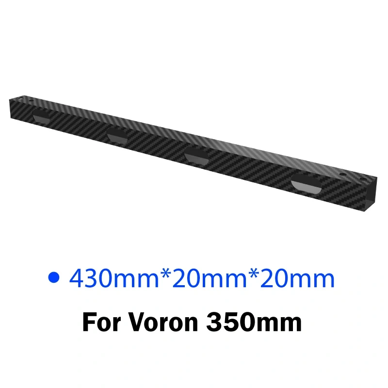 Mellow 1Pcs CNC Voron 2.4 Trident  3D Printer CF-Tube Drilling Carbon Fiber Square Tube For Lightweight For Both MGN9 And MGN12