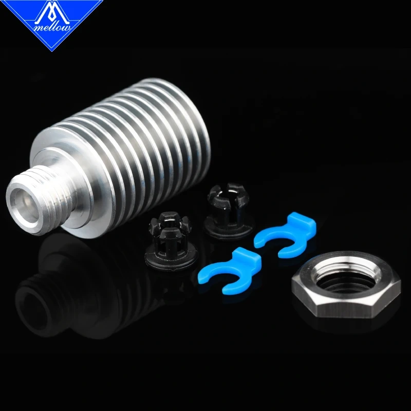 Mellow 3D printer V6 Threaded HeatSink For V6 Hotend Remote 1.75MM Bowden Voron 0 Radiator For DDG Extruder