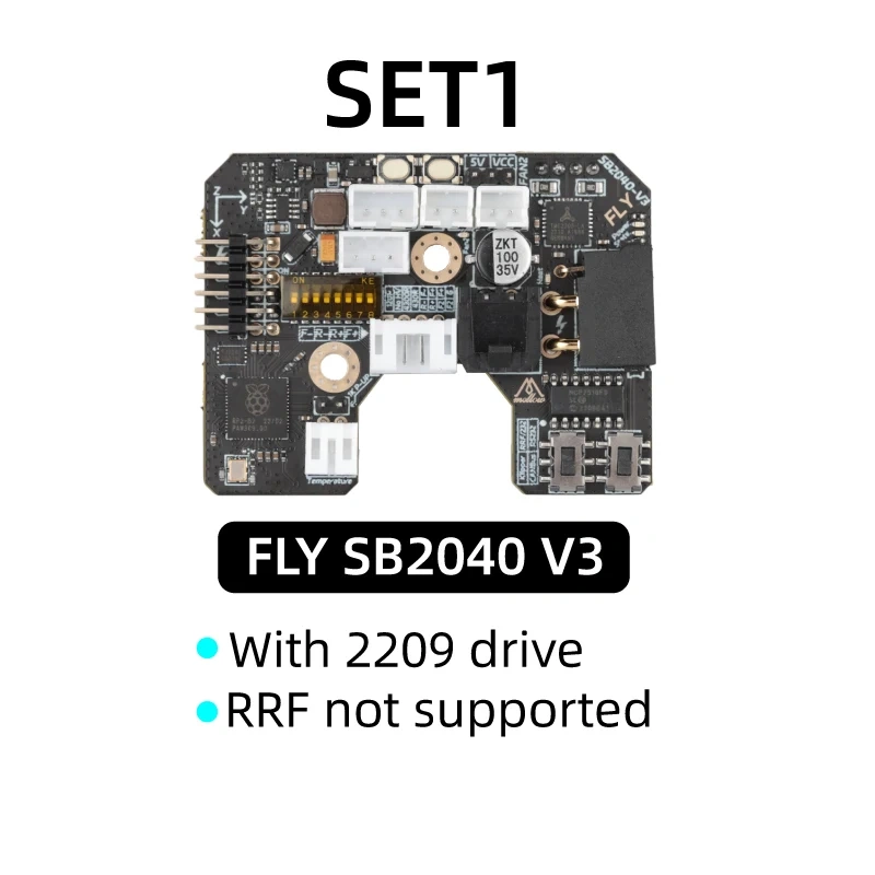 Mellow Fly-SB2040 V3 Board For Voron 2.4 R2 Trident Stealthburner CW2 Extruder Klipper RRF Eddy Canbus HeadTool PT1000 / PT100