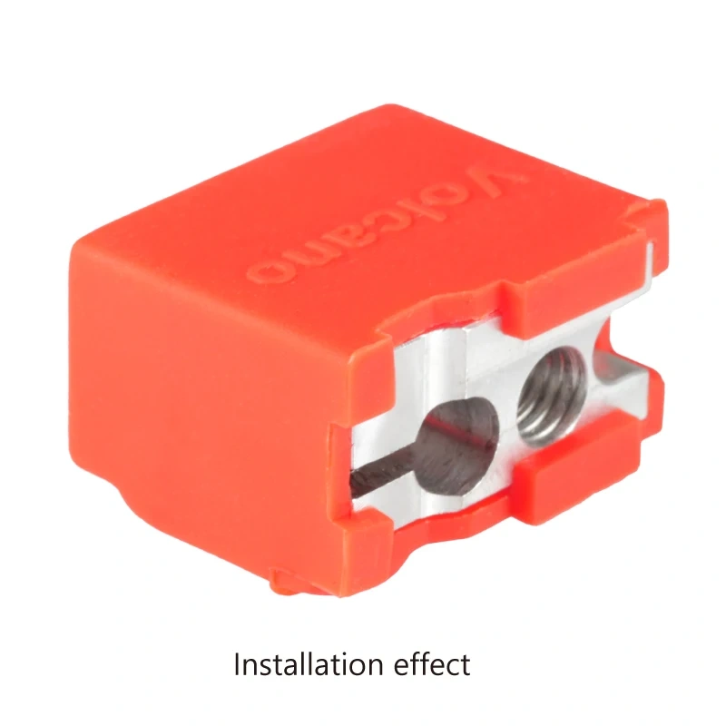Mellow High Quality Cartridge Heater Block Silicone Volcano Socks For 3d Printer Volcano Heated Block For Volcano Hotend Nozzle