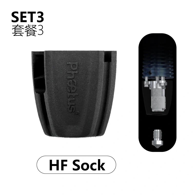 Mellow Genuine Phaetus Rapido 2.0 HF/UHF Spare Parts Heating Block Hot End Silicone Socks