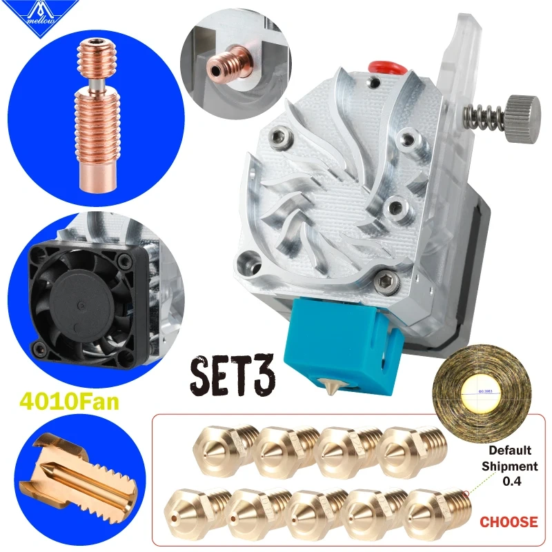 Mellow NF-DDG-WIND V6 Dual Drive DDG Extruder For Simple Installation Ender 3 Upgrade Short Distance Printing 3D Printer Parts