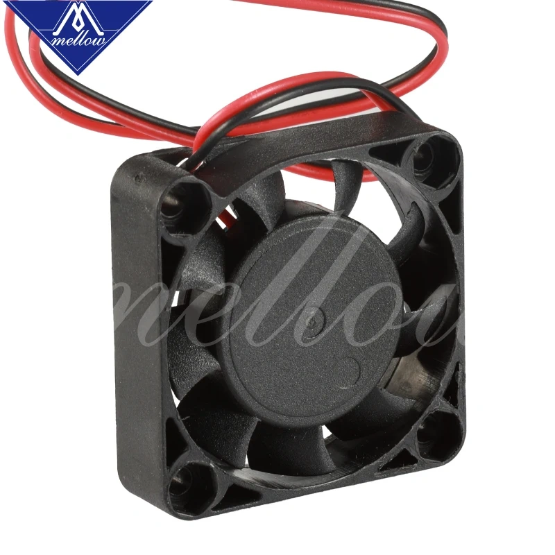 Mellow 1pcs Dual Ball Bearing 4010 Fan for 3D Printer 12V/24V Small Cooling Extruder Hotend Special 2-Wire Design