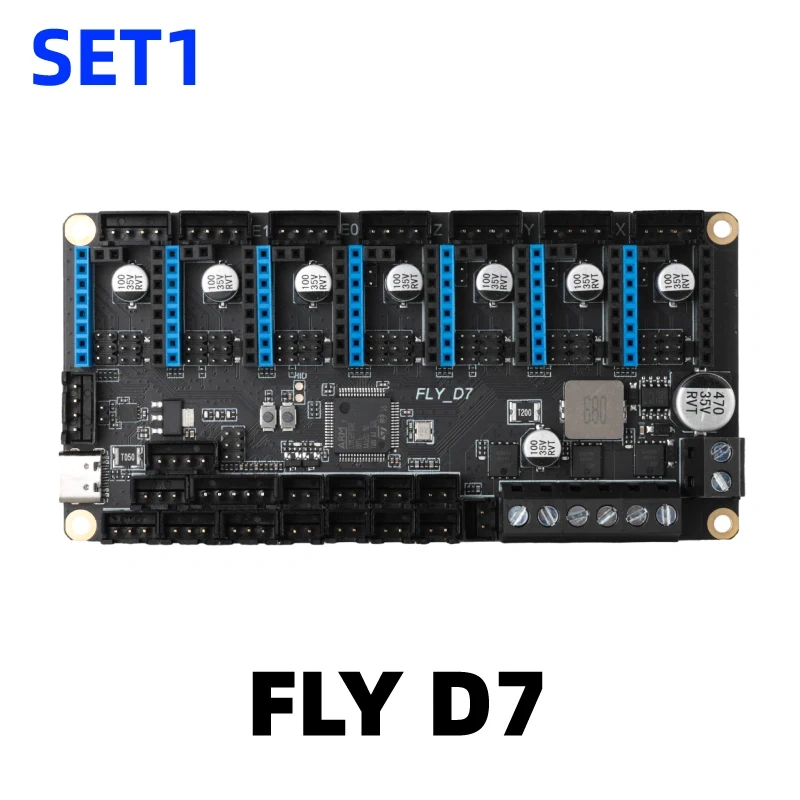 Mellow FLY D7 V1.0 Board 7 Axis 32Bit Klipper Firmware TMC2209 UART 3D Printer Parts For Ender 3/5 Voron 2.4 Trident