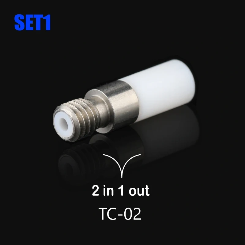 3D Printer parts ptfe tube 2 In 1 Out 2 colors Hotend TC-02 Hotend Throat/3 in 1 out Multi-color 3 Colors Hotend THC-01 Pipe