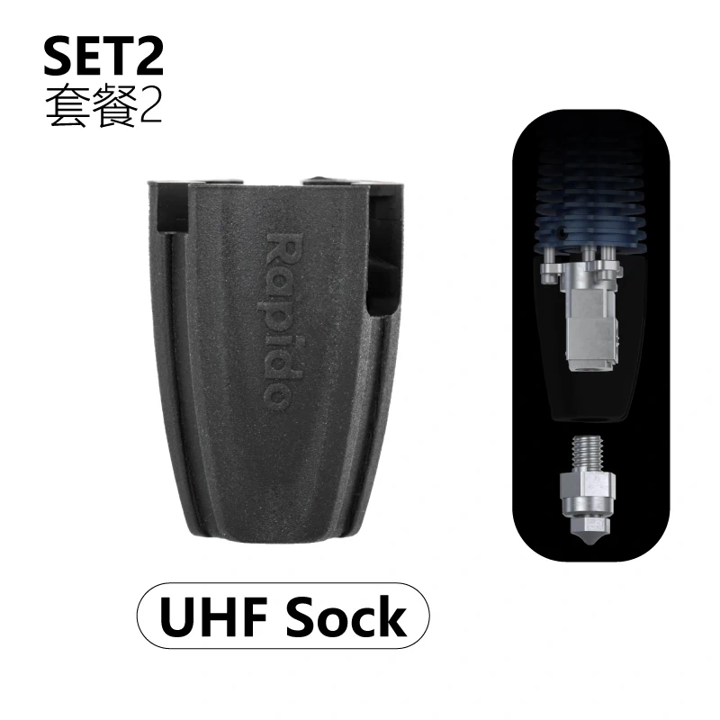 Mellow Genuine Phaetus Rapido 2.0 HF/UHF Spare Parts Heating Block Hot End Silicone Socks