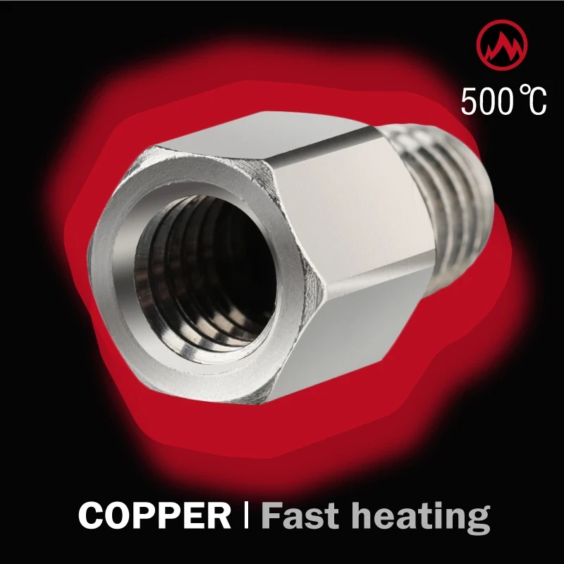 Mellow V6 Plus Adapter To Increase the Flow Of V6 / RapidoHot End For High-speed 3D Printing And Adapt To Nozzles