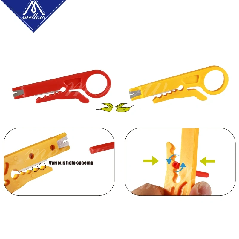 Mellow Mini Portable PTFE tube cutter Wire Stripper Knife for 3d printer TeflonT tube hotend i3 ender 3 extruder Kit tools