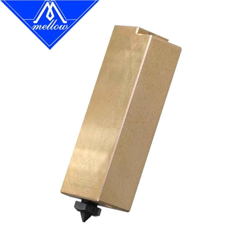 Mellow Copper Super Volcano Adapters 1.75mm V6 Nozzle Hardened Steel For Super Volcano Heating Block