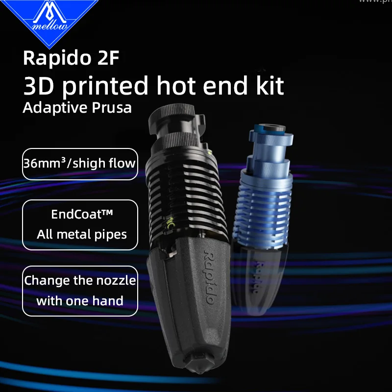 Phaetus Rapido 2F Hotend PT1000 Hardened steel nozzle For DDG