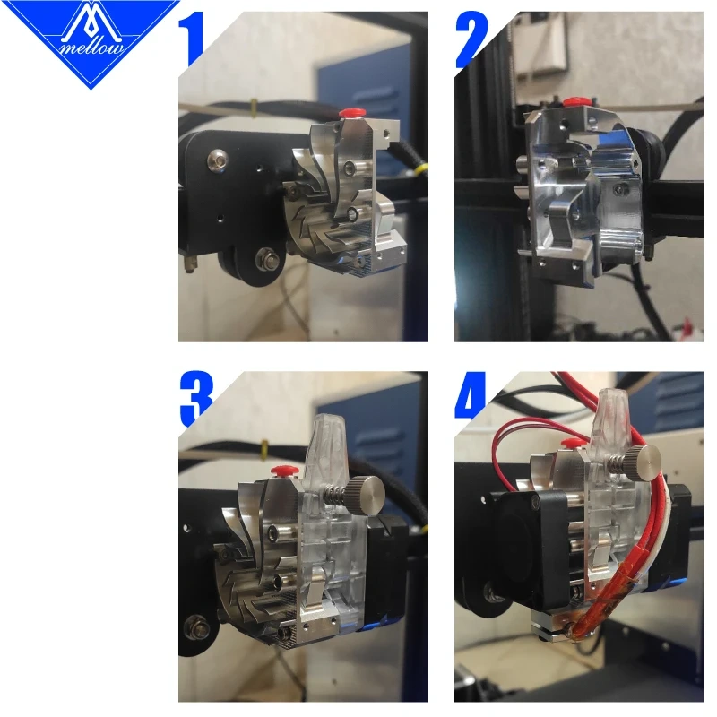 Mellow NF-DDG-WIND V6 Dual Drive DDG Extruder For Simple Installation Ender 3 Upgrade Short Distance Printing 3D Printer Parts
