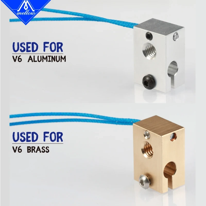 Mellow High temperature ATC Semitec 104GT-2 104NT-4-R025H42G Thermistor Cartridge 104 for  V6 Volcano Heater Block