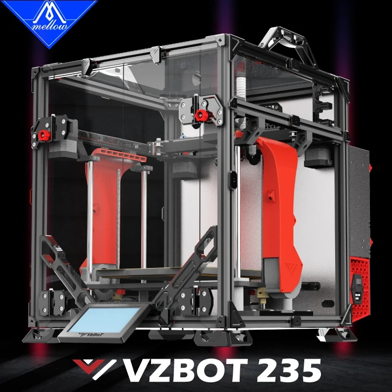 Mellow Genuine DIY VzBoT AWD 235 VZ235 3D Printer Kit For Top CNC Metal Lightweight High Speed Goliath Air Printing With Klipper