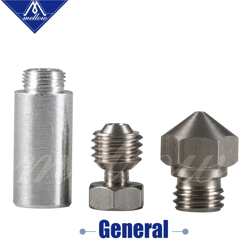 Mellow 3D printer parts 1 set high quality Micro Swiss MK10 Nozzle for Hotend Kit mk10 brass M7 nozzle for Flashforge/CTC/Wanhao