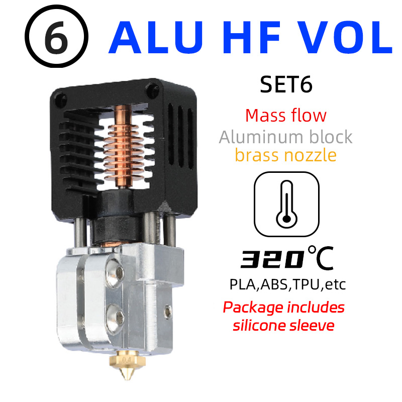 Mellow All Metal DIY NF-Crazy Hotend V6 Copper Nozzle For Ender 3
