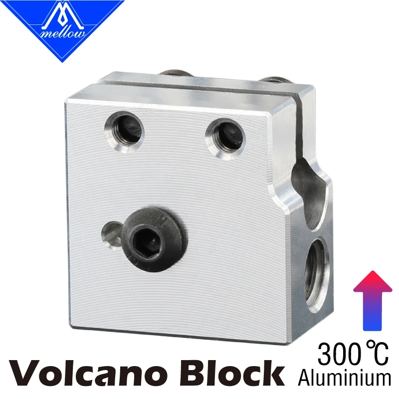 Mellow High Quality Volcano Heater Block For 100K NTC 3950 Glass Thermistor Temperature Sensor