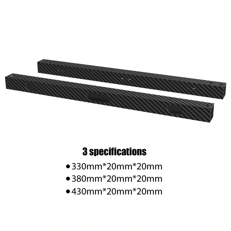 Mellow 1Pcs CNC Voron 2.4 Trident  3D Printer CF-Tube Drilling Carbon Fiber Square Tube For Lightweight For Both MGN9 And MGN12