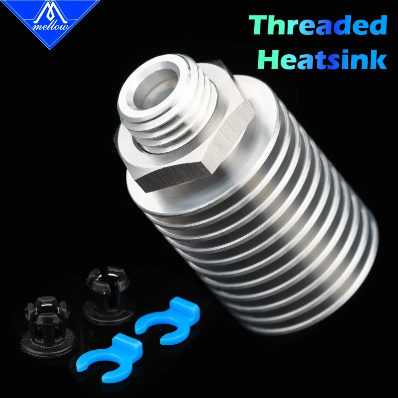 Mellow 3D printer V6 Threaded HeatSink For V6 Hotend Remote 1.75MM Bowden Voron 0 Radiator For DDG Extruder