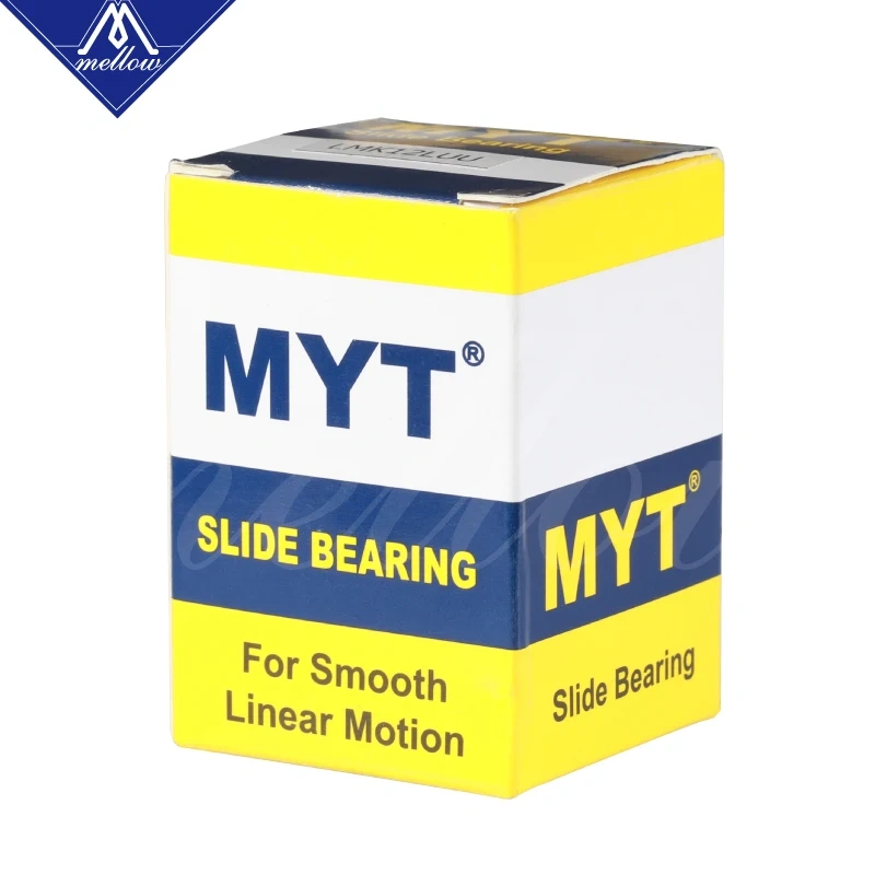 High precision MYT Flange BEARING LMK12LUU 12x21x57mm 12mm Ball Bearing For Ultimaker 2 UM2 3D printer linear Rod Cnc Parts