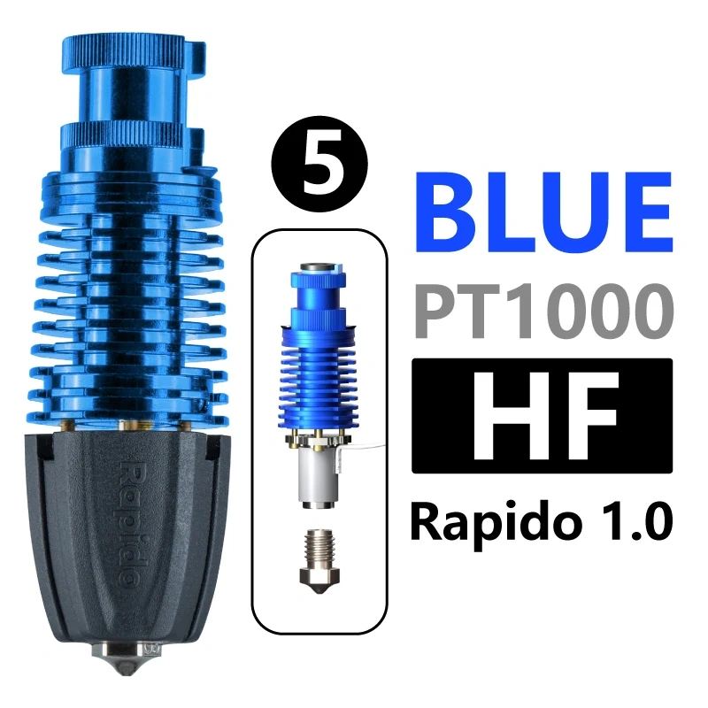 Phaetus Rapido 2.0 Hotend V1/V2/Magenta PT1000/104NT For DDG Bowden CW2 Extruder  BLV Voron VzBoT Replace Dragon Hotend