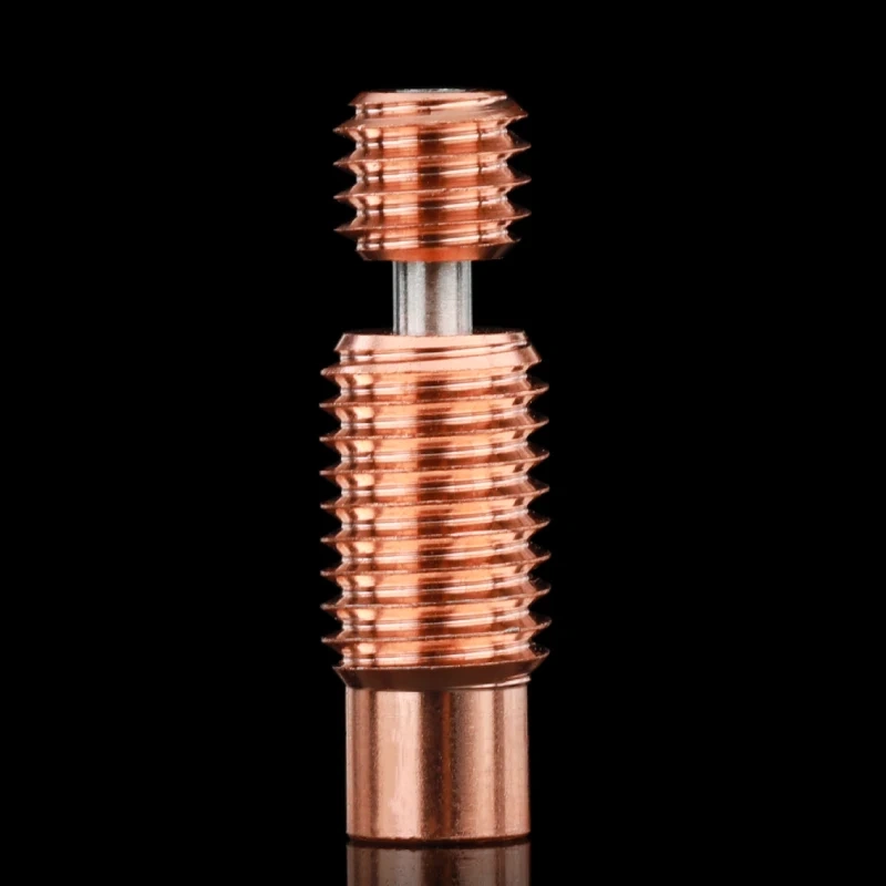 Mellow NF V6 Crazy Heat Break Copper & Stainless Steel 3D Printer parts Nozzle Throat For 1.75mm  V6 HOTEND Heater Block