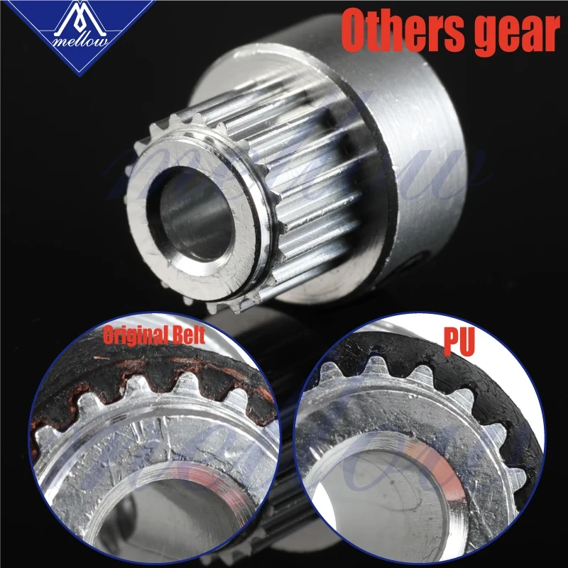 MELLOW Customize Prusa i3 MK2S/MK3 3d printer Idler Pulley,16 Teeth Pulley,GT2 Width 6MM GATES-LL-2GT Synchronous Timing Belt