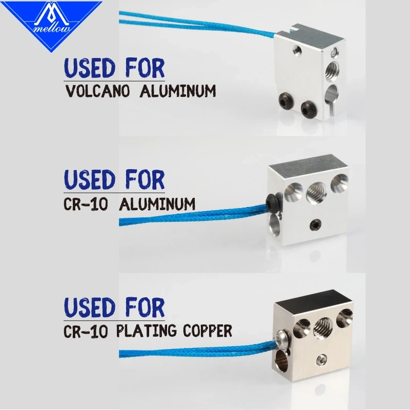 Mellow High temperature ATC Semitec 104GT-2 104NT-4-R025H42G Thermistor Cartridge 104 for  V6 Volcano Heater Block