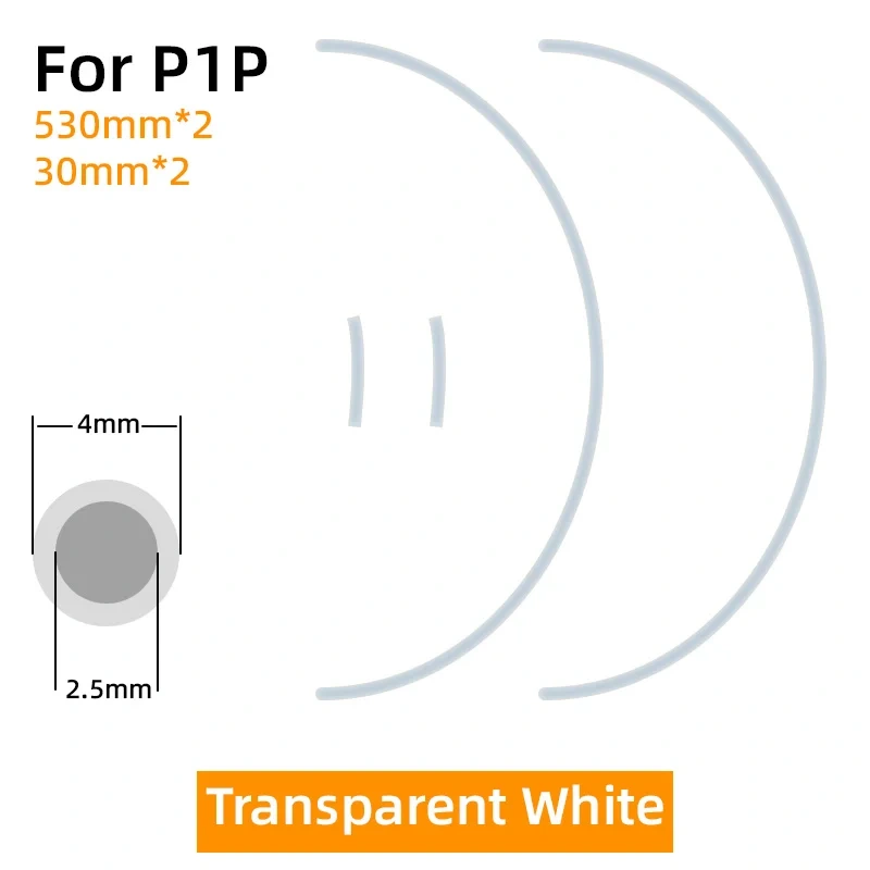 Mellow Japanese Materials PTFE Tube 2.5mm IDx4mm OD Teflonto Pipe 3D Printer For Bambu Lab AMS A1/A1 mini /P1P/P1S/X1C