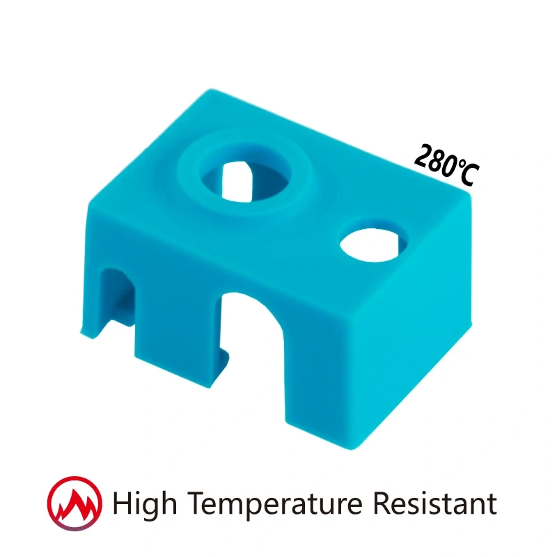 Mellow high quality cartridge heater block silicone V6 socks for 3D Printer Extruder PT100 sensor heated RepRap hotend nozzle