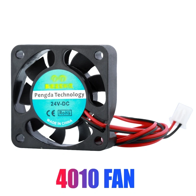 Mellow 1pcs 3d printer small cooling fan cooling extruder special small fan 2 wire 4010 12V 24V two kinds  3d printer parts