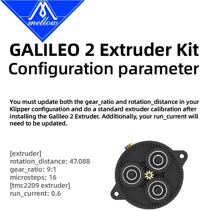 Mellow High Temperature NEMA14 Motor LDO-36STH20-1004AHG(9T) For Orbiter V2.5 Extruders ​G2E Extruders Orbiter V3.0 Extruder