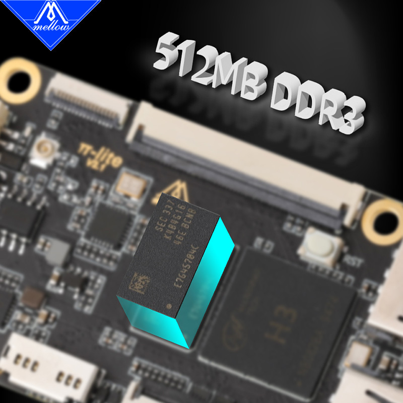 Mellow Fly Pi Lite V2.1 Board Replaces Raspberry Pi PC With Klipper Firmware For Ender 3 Voron Vzbot V-core3 3D Printer Parts