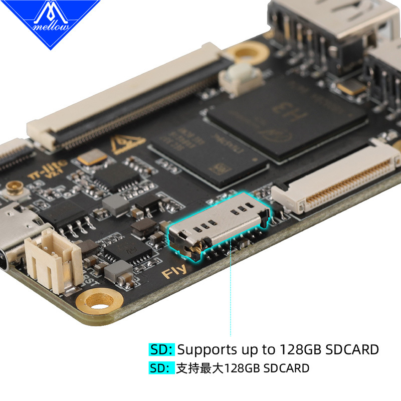 Mellow Fly Pi Lite V2.1 Board Replaces Raspberry Pi PC With Klipper Firmware For Ender 3 Voron Vzbot V-core3 3D Printer Parts