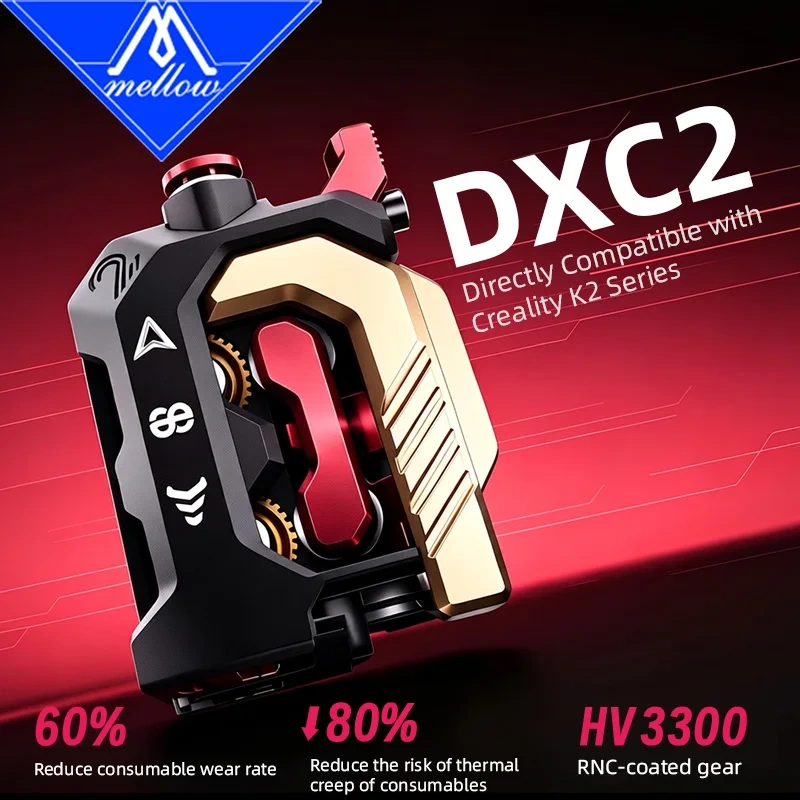Mellow Upgraded Phaetus Creality Devil Design DXC2 Extruder High-Precision Quick-Release For K2 K2PRO K2PLUS