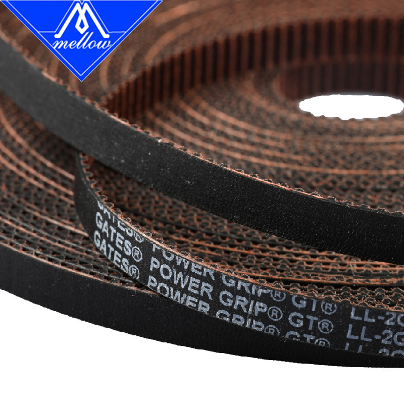 Mellow High Quality GATES-LL-2GT GT2 Synchronous Belt Low Vibration Dust-Resistant 6MM 9MM 10MM 12MM for Voron Vzbot HevORT CR10 Ender3