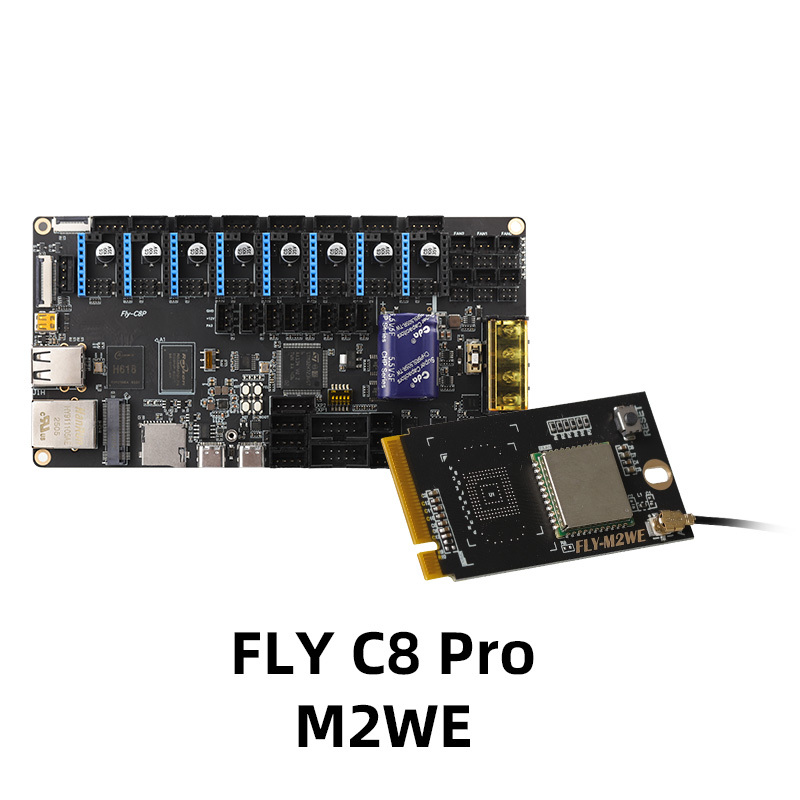 Mellow FLY C8 Pro V1.0 Board H618 MCU 550Mhz H723 For Hi-Speed DIY 3D Printer Accessories Voron Trident 2.4 Hevort Vzbot Vcore4 RRF / Klipper / Marlin Firmware