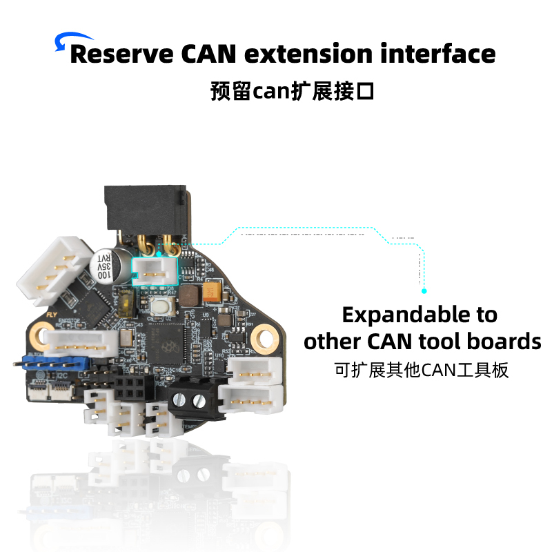 Mellow Fly SHT36 V3 High Voltage Endstop Board Integrated Motor Driver 12-24V Wide Voltage Vibration Sensor & High Temperature Detection Compatible FLY-UTOR