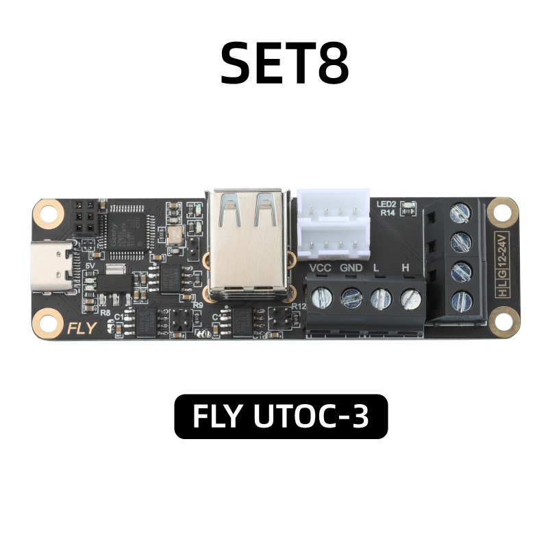 Mellow Fly SHT36 V3 High Voltage Endstop Board Integrated Motor Driver 12-24V Wide Voltage Vibration Sensor & High Temperature Detection Compatible FLY-UTOR