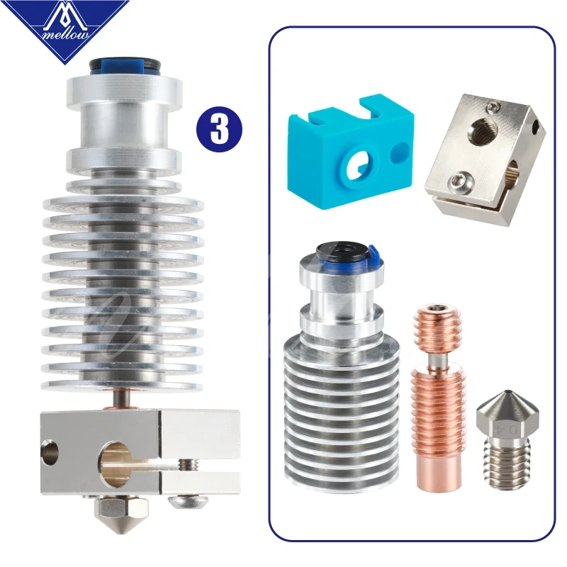 Mellow All Metal NF V6-Crazy Voron Bimetal Heat Break J-head Hotend Bowden Extruder For  V6 Hotend 3D Printer Parts