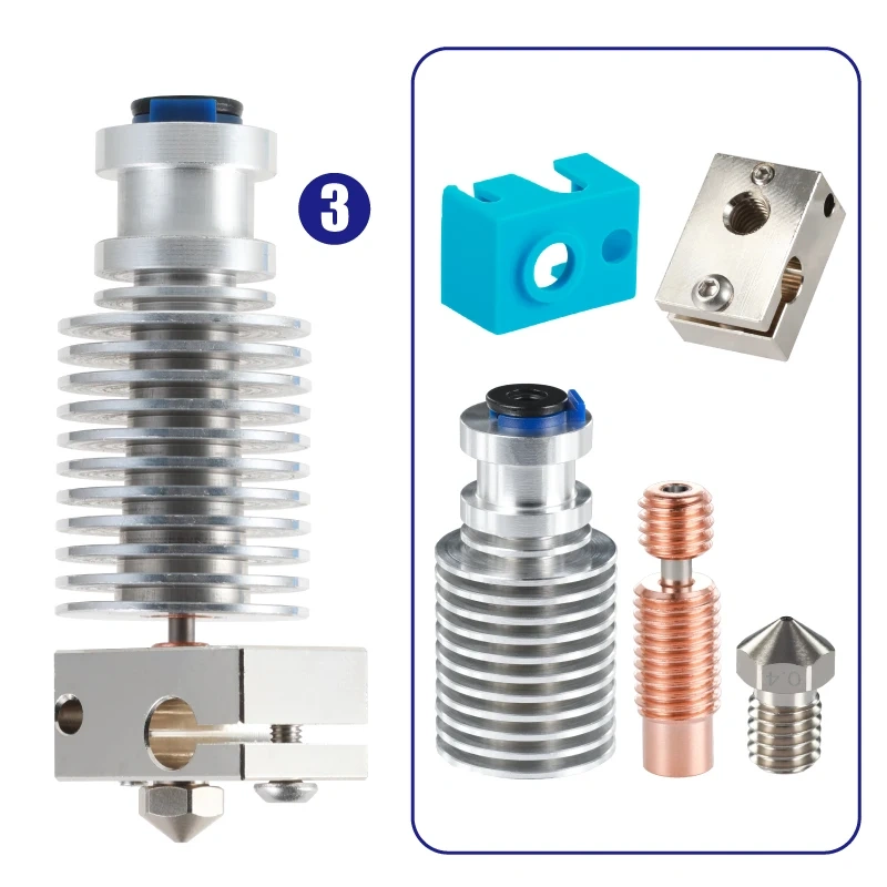 Mellow All Metal NF V6-Crazy Voron Bimetal Heat Break J-head Hotend Bowden Extruder For  V6 Hotend 3D Printer Parts