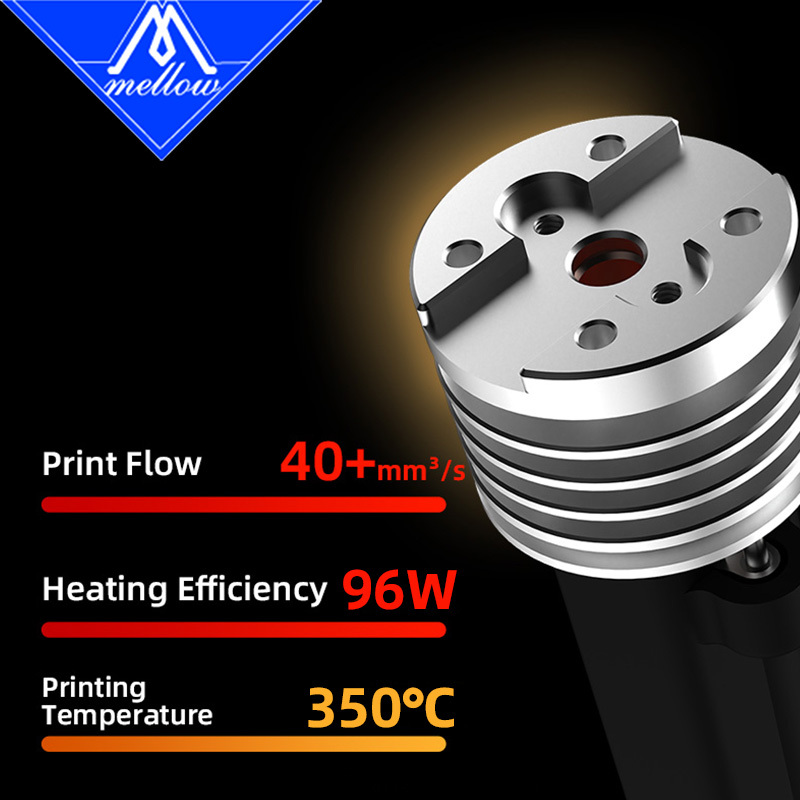 Mellow High Flow FluxHeat V6 ALPS Hotend Smart Leveling Nozzle Probe For Voron Blv Vzbot Hevort DIY 3D Printer Replace 3D TOUCH