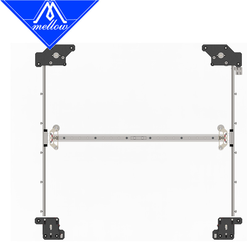 Mellow CNC VzBoT 330 AWD Aluminum Long-Axis Front & Rear Motor Mount For DIY Ultra-High-Speed 3D Printer VzBoT(Excluding motor)