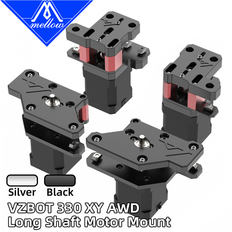 Mellow CNC VzBoT 330 AWD Aluminum Long-Axis Front & Rear Motor Mount For DIY Ultra-High-Speed 3D Printer VzBoT(Excluding motor)